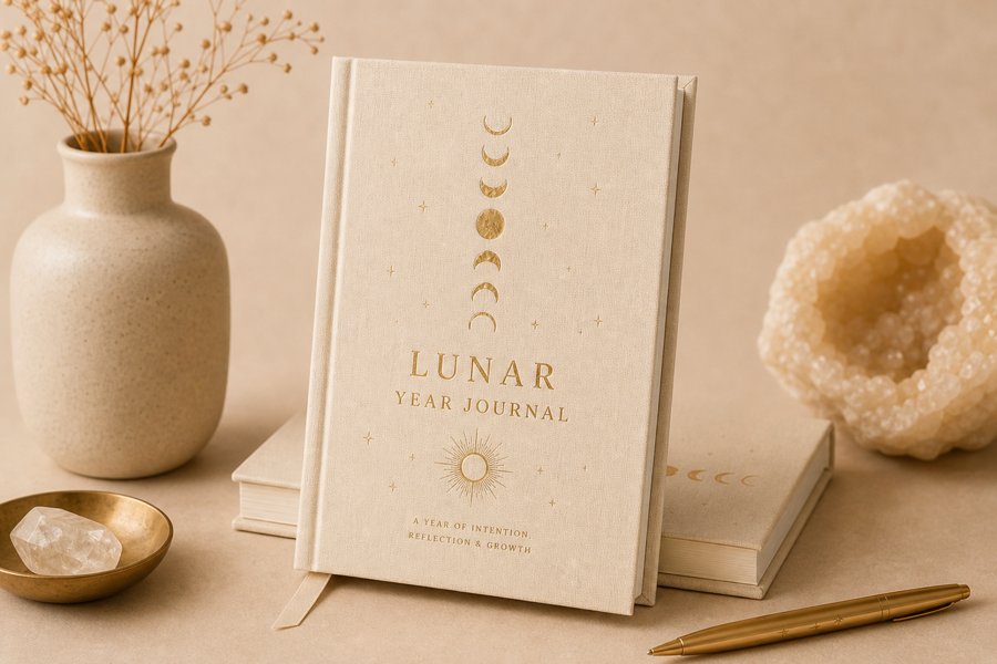 Linen-bound lunar year journal